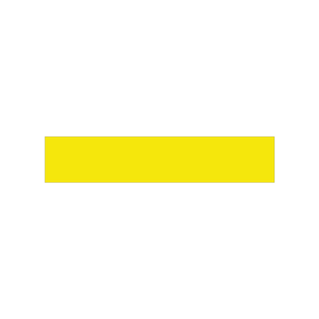 5S Supplies 5S Corner Markers, 2 in W., 10 in L., 0.003 in Thickness, 25 PK VSR-SQUARE-YELLOW